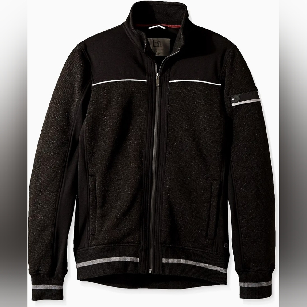 Blanc Noir Black Weekender Knit Jacket